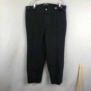 Vintage Scully Pants Mens 40x28 Black Rangewear Suspender Buttons Reenactment